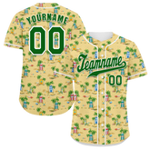 Custom Orange Hawaii Green Authentic Baseball Jersey BSBJ0a-bc0fb7b